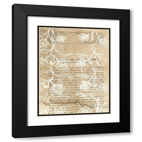 Artichoke Patterns VII Black Modern Wood Framed Art Print with Double Matting by Adkin, Arielle