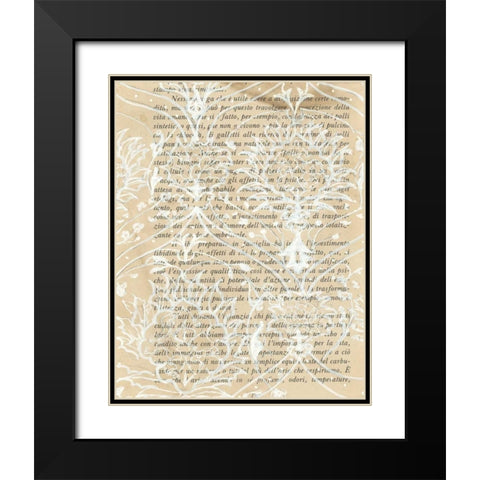 Artichoke Patterns VIII Black Modern Wood Framed Art Print with Double Matting by Adkin, Arielle