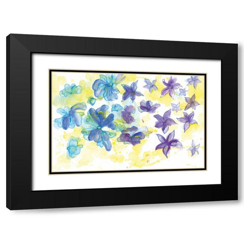 Spring Garden III Black Modern Wood Framed Art Print with Double Matting by Adkin, Arielle