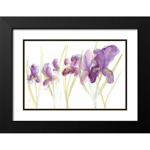 Spring Garden IV Black Modern Wood Framed Art Print with Double Matting by Adkin, Arielle