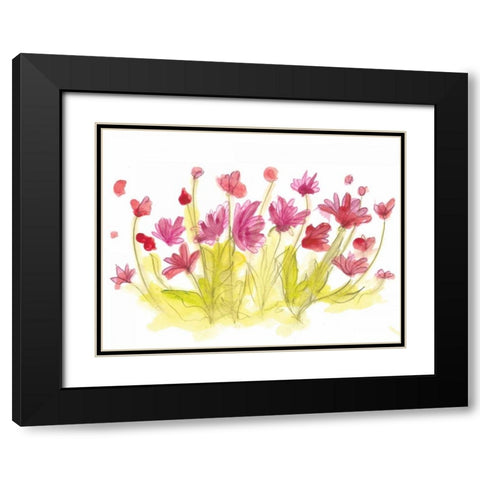 Spring Garden V Black Modern Wood Framed Art Print with Double Matting by Adkin, Arielle