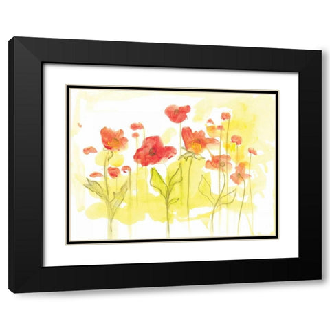 Spring Garden VI Black Modern Wood Framed Art Print with Double Matting by Adkin, Arielle