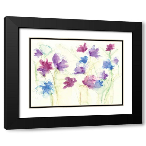 Spring Garden VII Black Modern Wood Framed Art Print with Double Matting by Adkin, Arielle