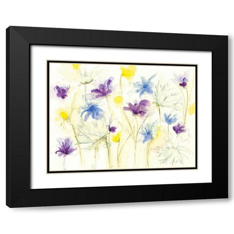 Spring Garden VIII Black Modern Wood Framed Art Print with Double Matting by Adkin, Arielle