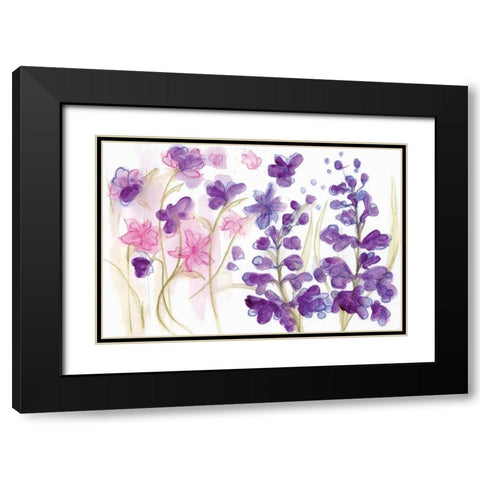 Spring Garden IX Black Modern Wood Framed Art Print with Double Matting by Adkin, Arielle
