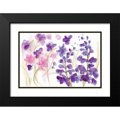 Spring Garden IX Black Modern Wood Framed Art Print with Double Matting by Adkin, Arielle