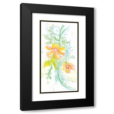 Spring Garden XI Black Modern Wood Framed Art Print with Double Matting by Adkin, Arielle