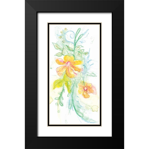Spring Garden XI Black Modern Wood Framed Art Print with Double Matting by Adkin, Arielle
