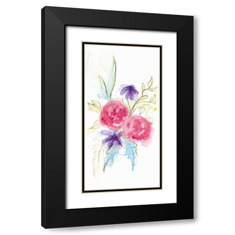 Spring Garden XII Black Modern Wood Framed Art Print with Double Matting by Adkin, Arielle