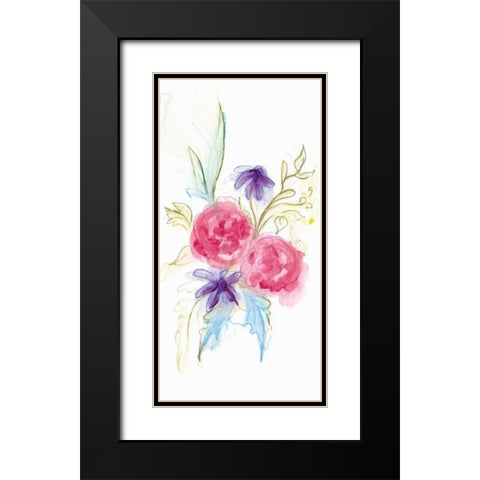 Spring Garden XII Black Modern Wood Framed Art Print with Double Matting by Adkin, Arielle
