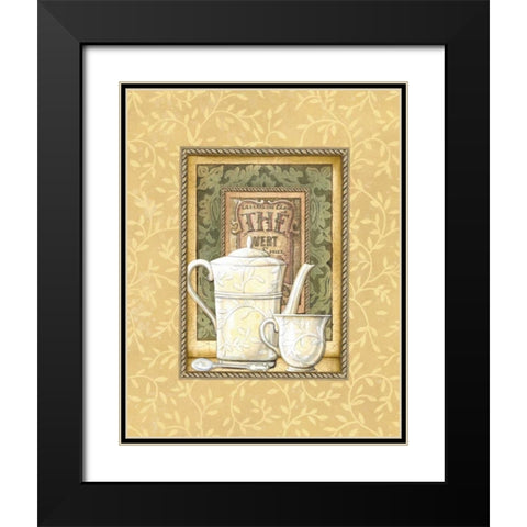 The Vert Black Modern Wood Framed Art Print with Double Matting by Audrey, Charlene