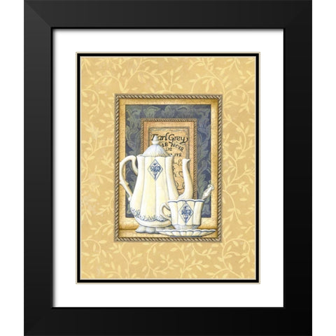 Earl Grey Black Modern Wood Framed Art Print with Double Matting by Audrey, Charlene