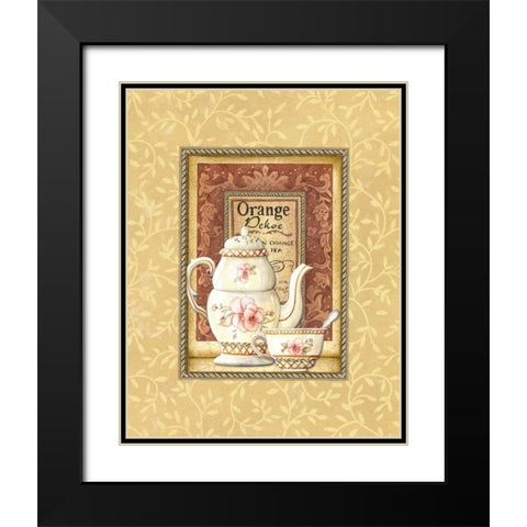 Pekoe Black Modern Wood Framed Art Print with Double Matting by Audrey, Charlene