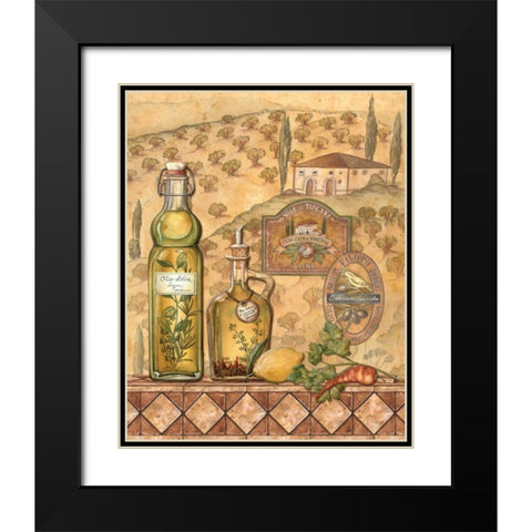 Flavors of Tuscany II Black Modern Wood Framed Art Print with Double Matting by Audrey, Charlene