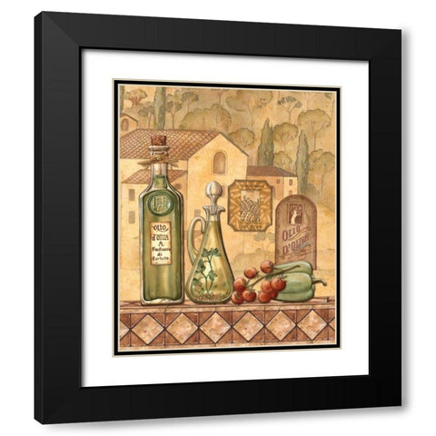 Flavors of Tuscany III Black Modern Wood Framed Art Print with Double Matting by Audrey, Charlene
