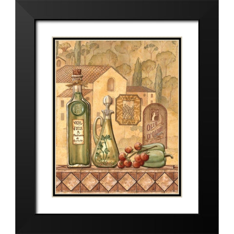 Flavors of Tuscany III Black Modern Wood Framed Art Print with Double Matting by Audrey, Charlene