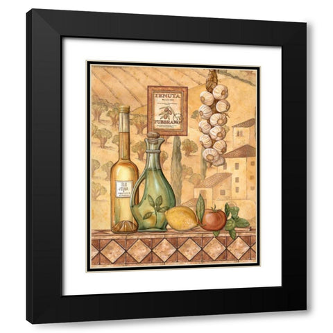 Flavors of Tuscany IV Black Modern Wood Framed Art Print with Double Matting by Audrey, Charlene
