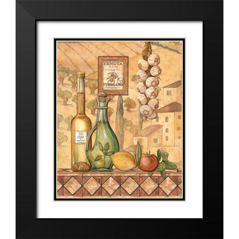 Flavors of Tuscany IV Black Modern Wood Framed Art Print with Double Matting by Audrey, Charlene