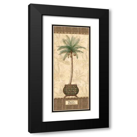 Botanical Palm II Black Modern Wood Framed Art Print with Double Matting by Audrey, Charlene