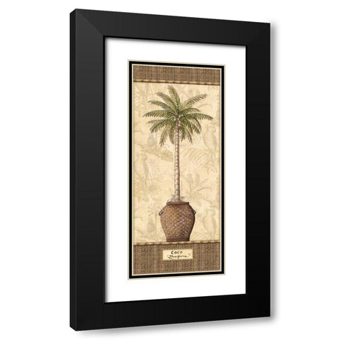 Botanical Palm III Black Modern Wood Framed Art Print with Double Matting by Audrey, Charlene
