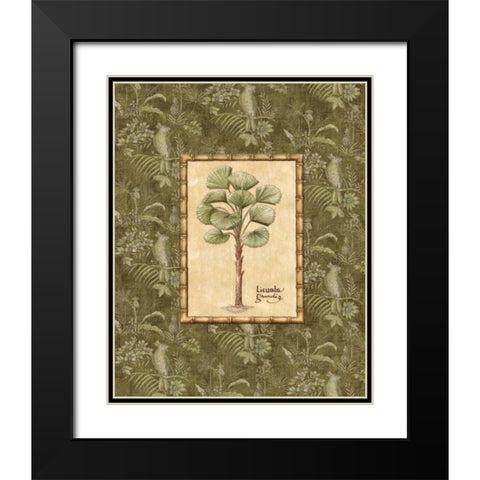 Vintage Palm I Black Modern Wood Framed Art Print with Double Matting by Audrey, Charlene