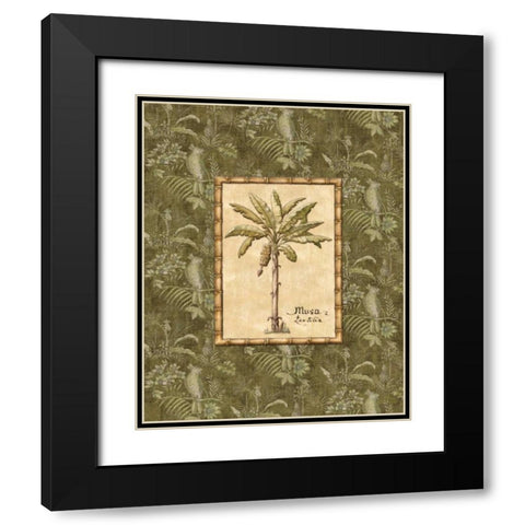 Vintage Palm IV Black Modern Wood Framed Art Print with Double Matting by Audrey, Charlene