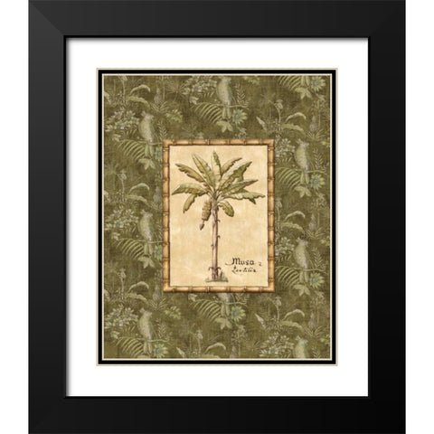 Vintage Palm IV Black Modern Wood Framed Art Print with Double Matting by Audrey, Charlene