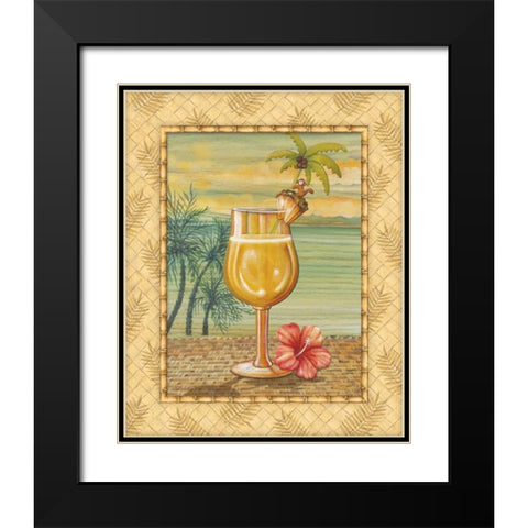 Island Nectar IV Black Modern Wood Framed Art Print with Double Matting by Audrey, Charlene