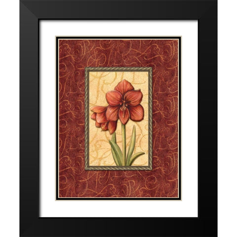 Red Passion IV Black Modern Wood Framed Art Print with Double Matting by Audrey, Charlene