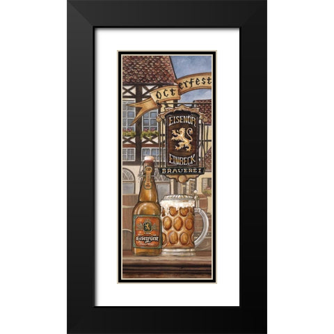 German Beer Black Modern Wood Framed Art Print with Double Matting by Audrey, Charlene