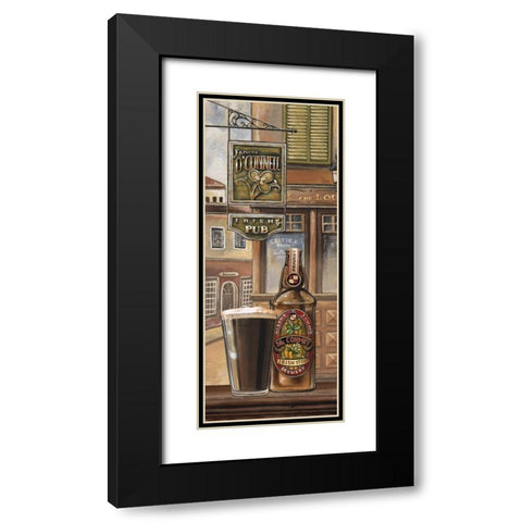 Irish Beer Black Modern Wood Framed Art Print with Double Matting by Audrey, Charlene