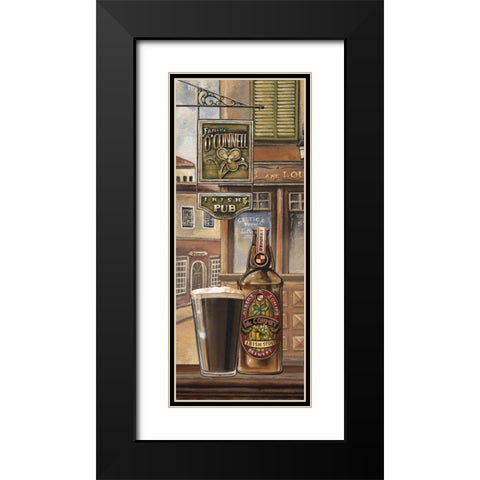 Irish Beer Black Modern Wood Framed Art Print with Double Matting by Audrey, Charlene