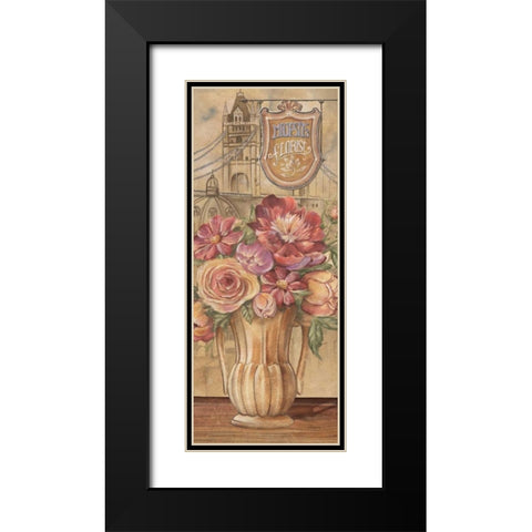 Bouquet from England Black Modern Wood Framed Art Print with Double Matting by Audrey, Charlene