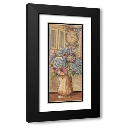 Bouquet from France Black Modern Wood Framed Art Print with Double Matting by Audrey, Charlene