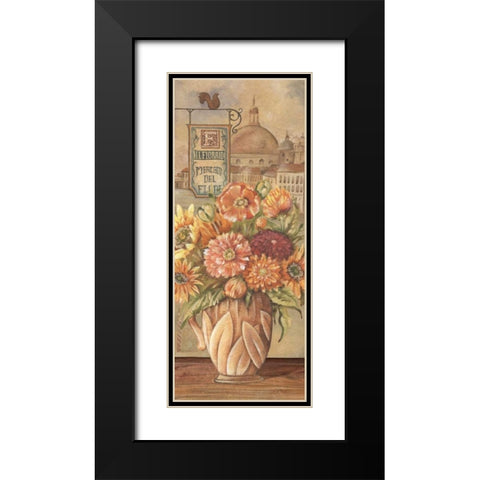 Bouquet from Italy Black Modern Wood Framed Art Print with Double Matting by Audrey, Charlene