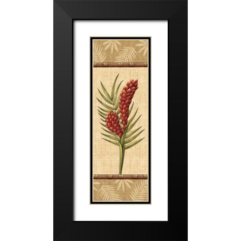 Fleurs Exotiques I Black Modern Wood Framed Art Print with Double Matting by Audrey, Charlene
