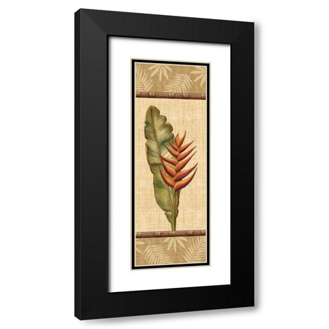 Fleurs Exotiques II Black Modern Wood Framed Art Print with Double Matting by Audrey, Charlene