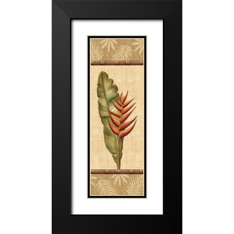 Fleurs Exotiques II Black Modern Wood Framed Art Print with Double Matting by Audrey, Charlene