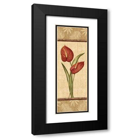 Fleurs Exotiques III Black Modern Wood Framed Art Print with Double Matting by Audrey, Charlene