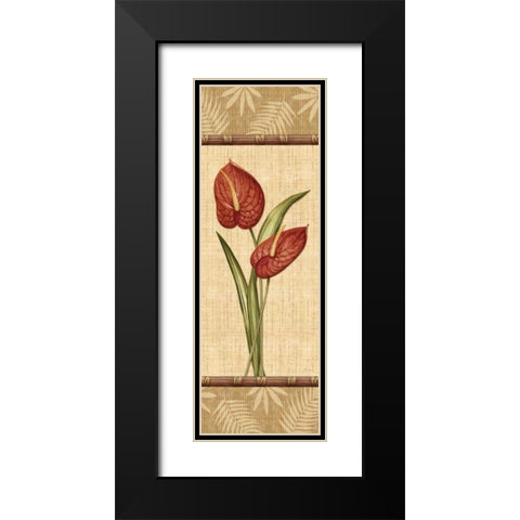 Fleurs Exotiques III Black Modern Wood Framed Art Print with Double Matting by Audrey, Charlene