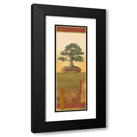 Bonsai I Black Modern Wood Framed Art Print with Double Matting by Audrey, Charlene