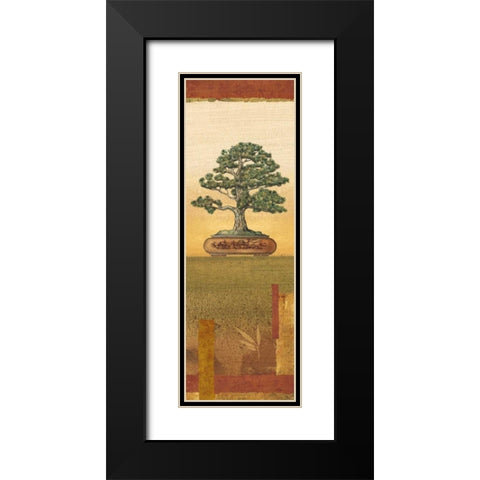 Bonsai I Black Modern Wood Framed Art Print with Double Matting by Audrey, Charlene
