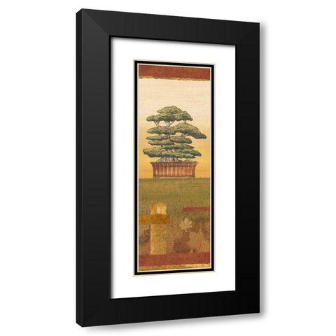 Bonsai II Black Modern Wood Framed Art Print with Double Matting by Audrey, Charlene