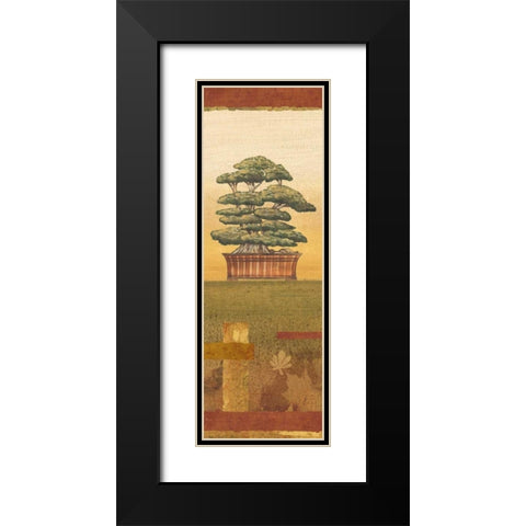Bonsai II Black Modern Wood Framed Art Print with Double Matting by Audrey, Charlene