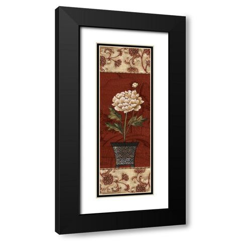 Geisha Garden I Black Modern Wood Framed Art Print with Double Matting by Audrey, Charlene