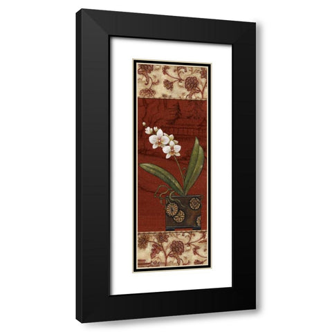 Geisha Garden II Black Modern Wood Framed Art Print with Double Matting by Audrey, Charlene