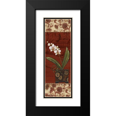 Geisha Garden II Black Modern Wood Framed Art Print with Double Matting by Audrey, Charlene