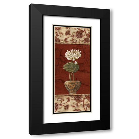 Geisha Garden III Black Modern Wood Framed Art Print with Double Matting by Audrey, Charlene
