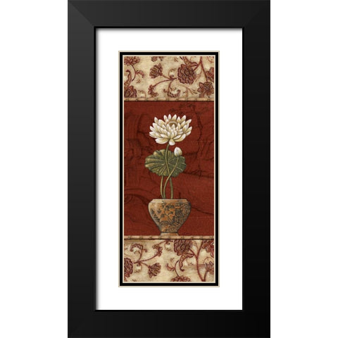 Geisha Garden III Black Modern Wood Framed Art Print with Double Matting by Audrey, Charlene