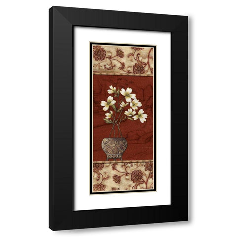 Geisha Garden IV Black Modern Wood Framed Art Print with Double Matting by Audrey, Charlene